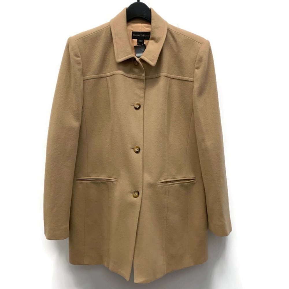 Classiques Entier Camel Cashmere/Wool Midi-Coat